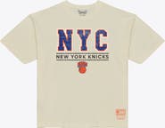 Mitchell & Ness Men's Mitchell & Ness Cream New York Knicks Abbreviation Arch T-Shirt