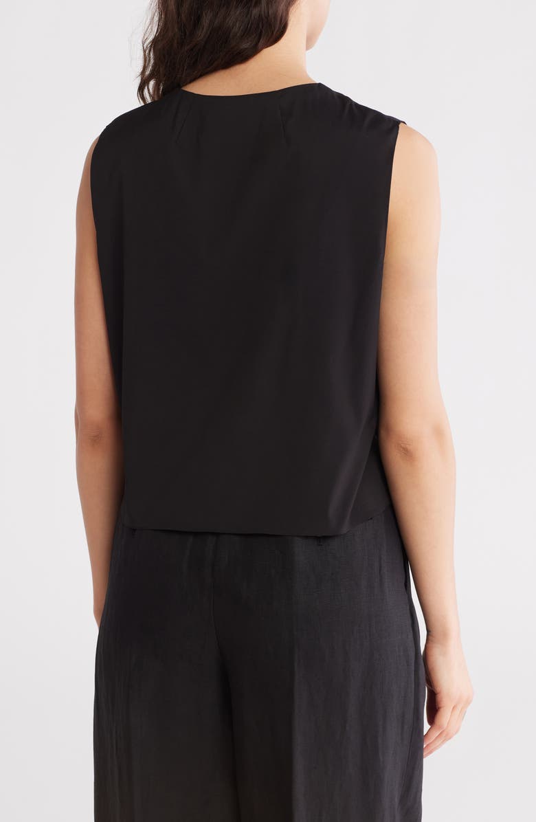 Theory Button Down Cotton Shell Tank Top, Alternate, color,