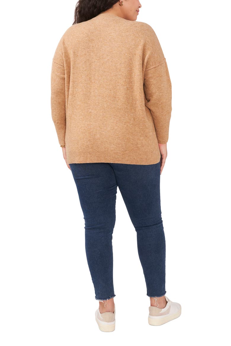 Crewneck Sweater, Alternate, color, LATTE HTHR