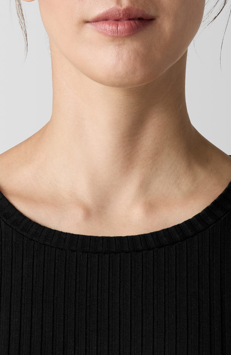 Eileen Fisher Long Sleeve Rib Dress, Alternate, color,