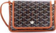 Pre-Owned Goyard Plumet Clutch Wallet Coated Canvas