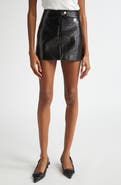 Courrèges Reedition Faux Leather Miniskirt