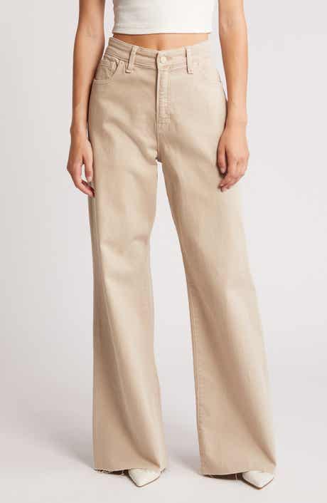 Good American Good Ease Relaxed Wide Leg Jeans