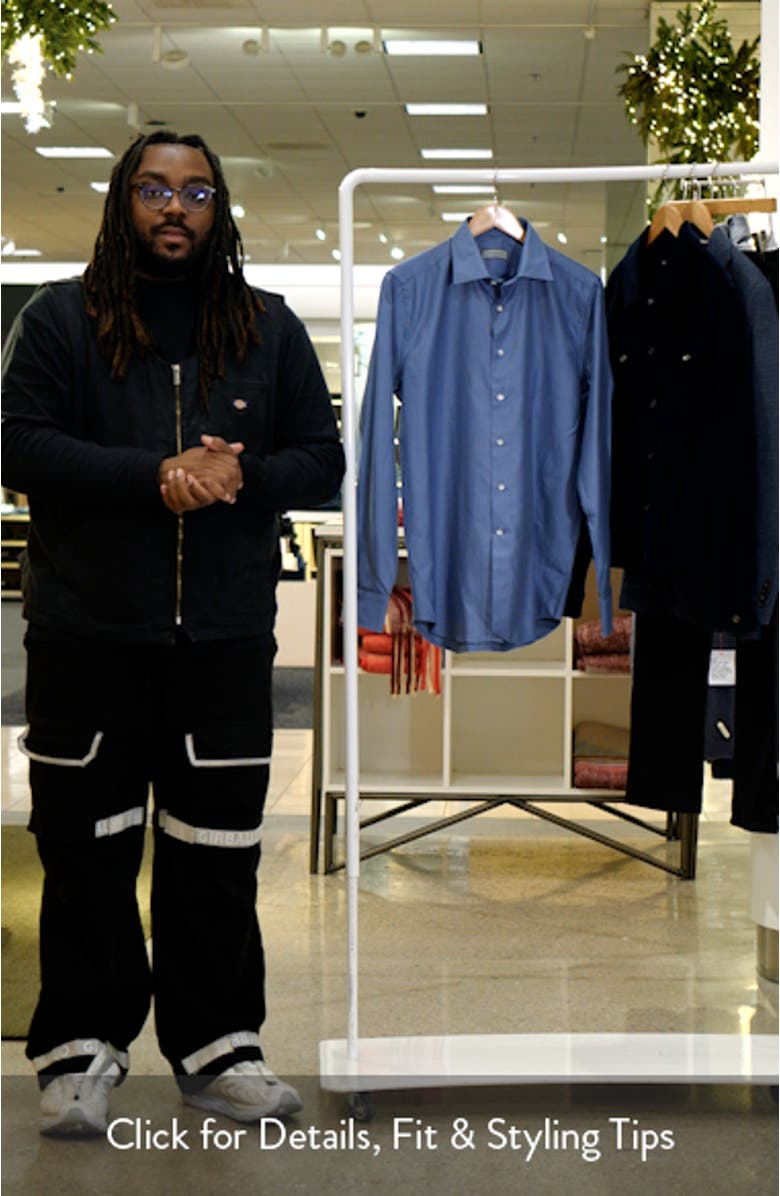 Regular Fit Microprint Dress Shirt, sales video thumbnail