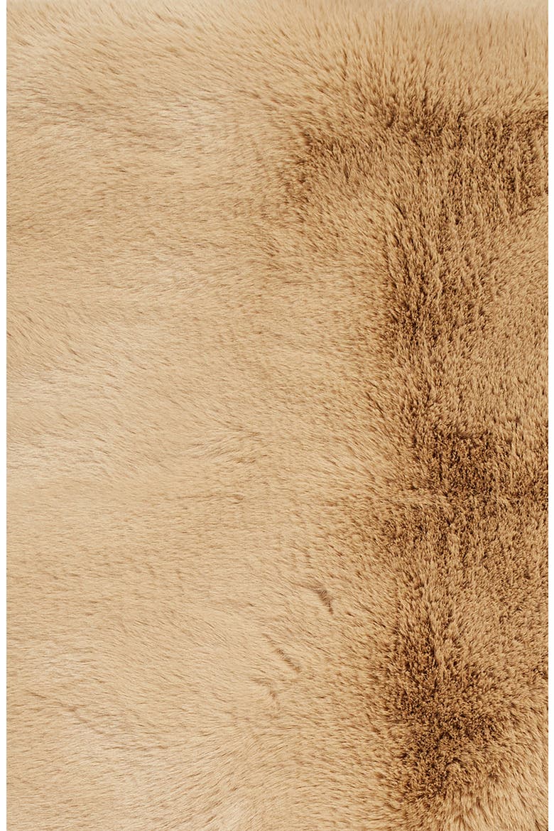 Luscious Faux Fur Throw Blanket, Alternate, color, BEIGE NOUGAT