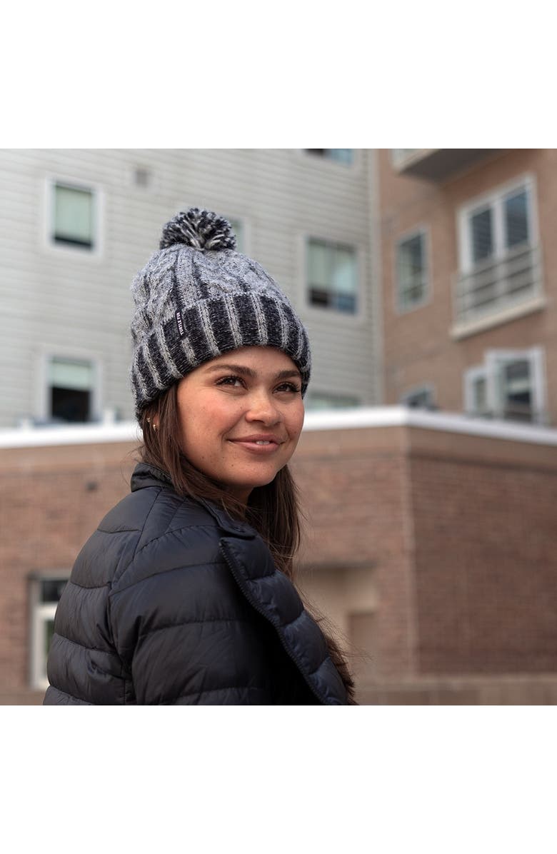 Turtle Fur Emma Winter Hat, Alternate, color, Aqua