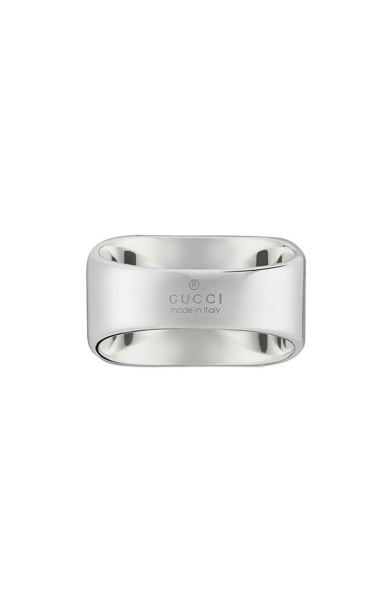 Gucci Interlocking-G Tag Signet Ring, Alternate, color, 
