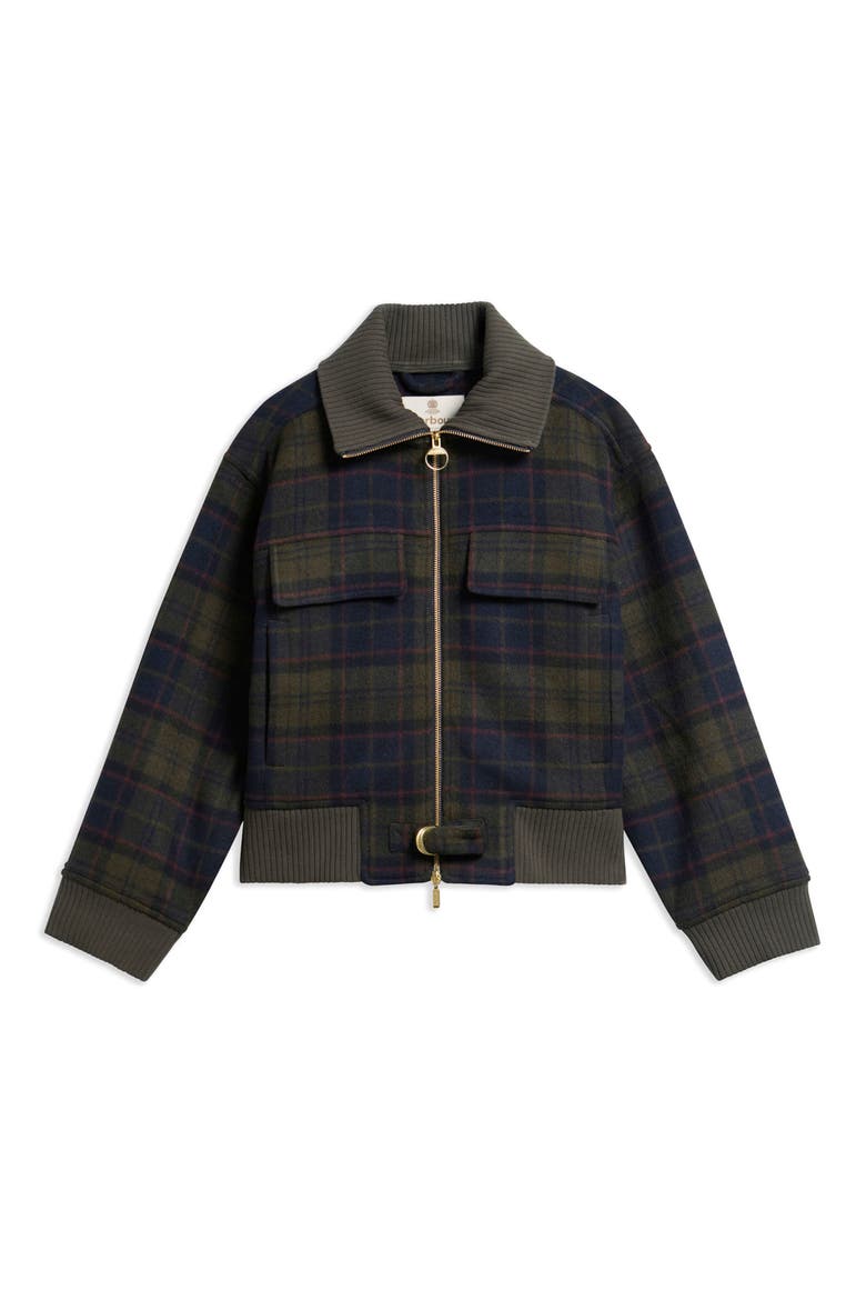 Ivybridge Tartan Wool Blend Jacket, Alternate, color, SHADOW CLASSIC TARTAN