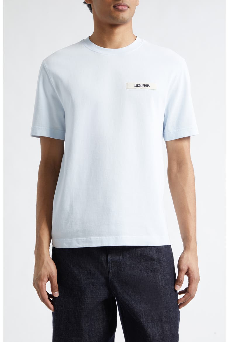 Le T-Shirt Gros Grain Cotton T-Shirt, Main, color, LIGHT BLUE 2