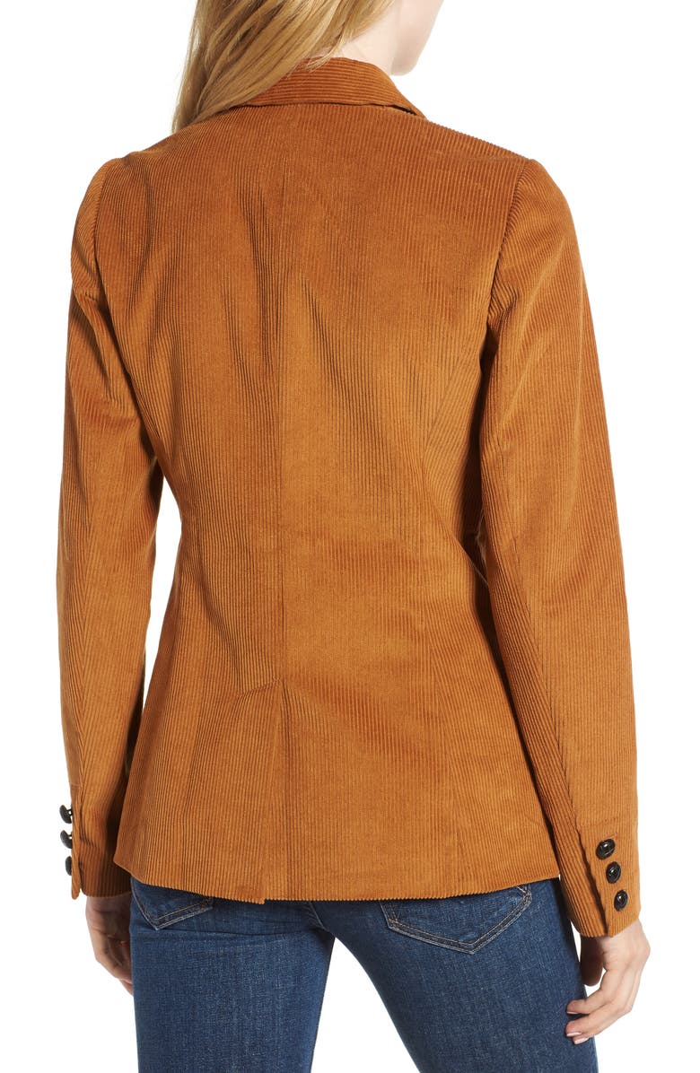 Chelsea28 Double Breasted Corduroy Blazer, Alternate, color, 