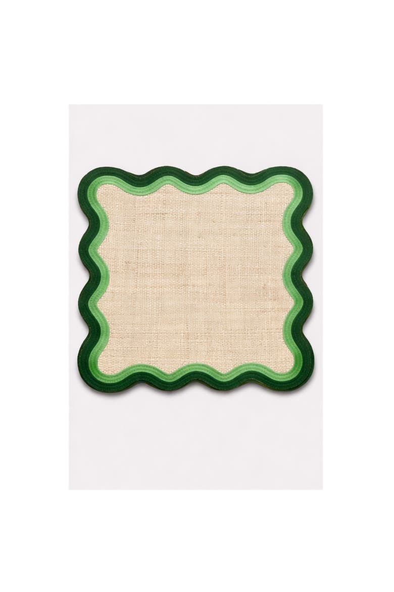 Duo Wave Buriti Placemat, Main, color, Green