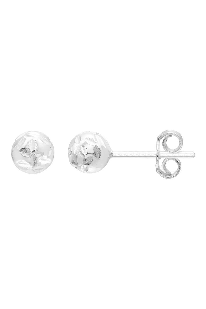 Sterling Silver Stud Earrings, Main, color, SILVER
