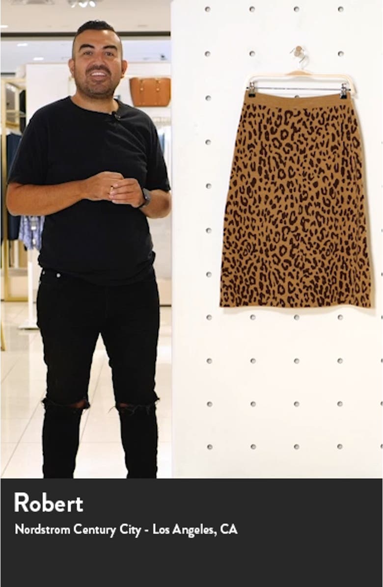 Leopard Sweater Skirt, sales video thumbnail