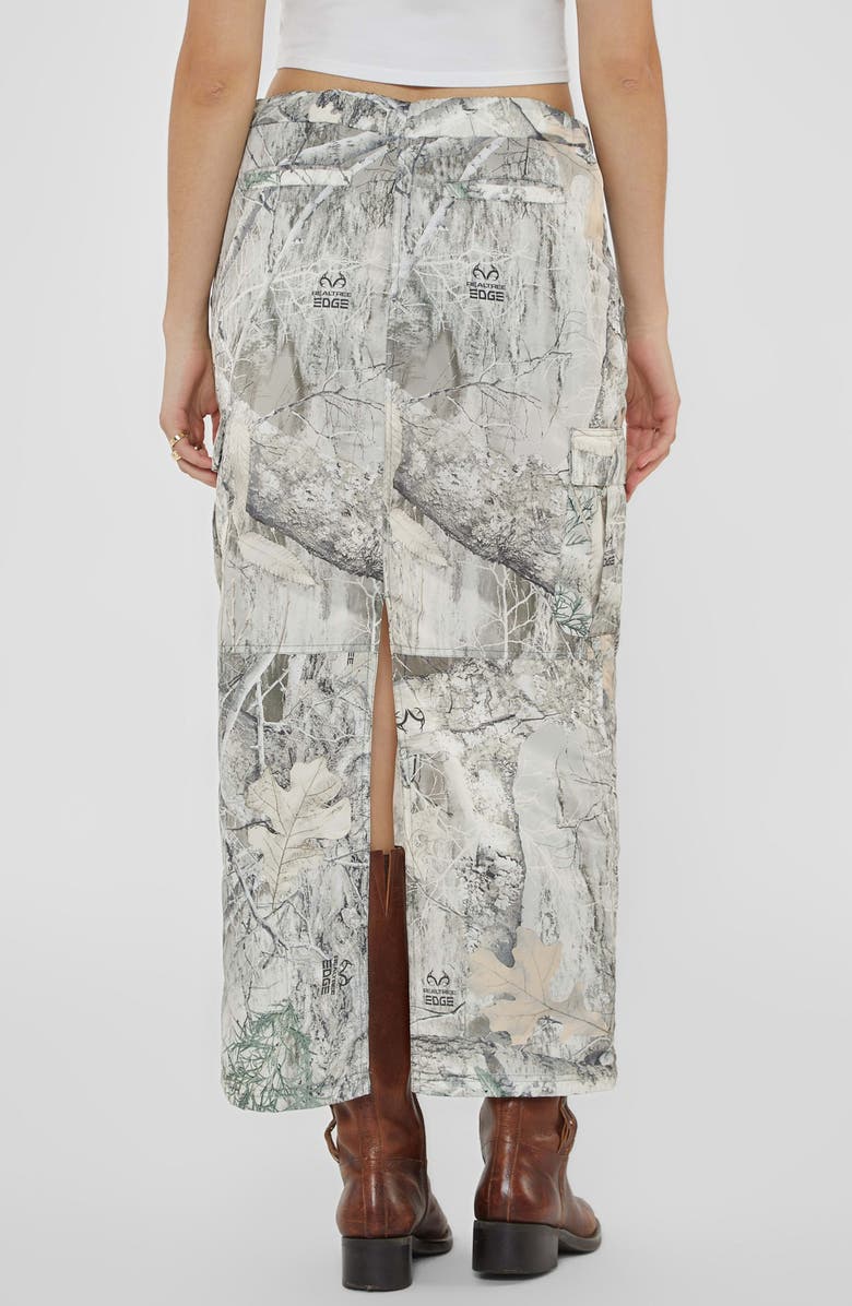 GUESS x RealTree Camo Cargo Maxi Skirt, Alternate, color, Go Realtree Washed Edge
