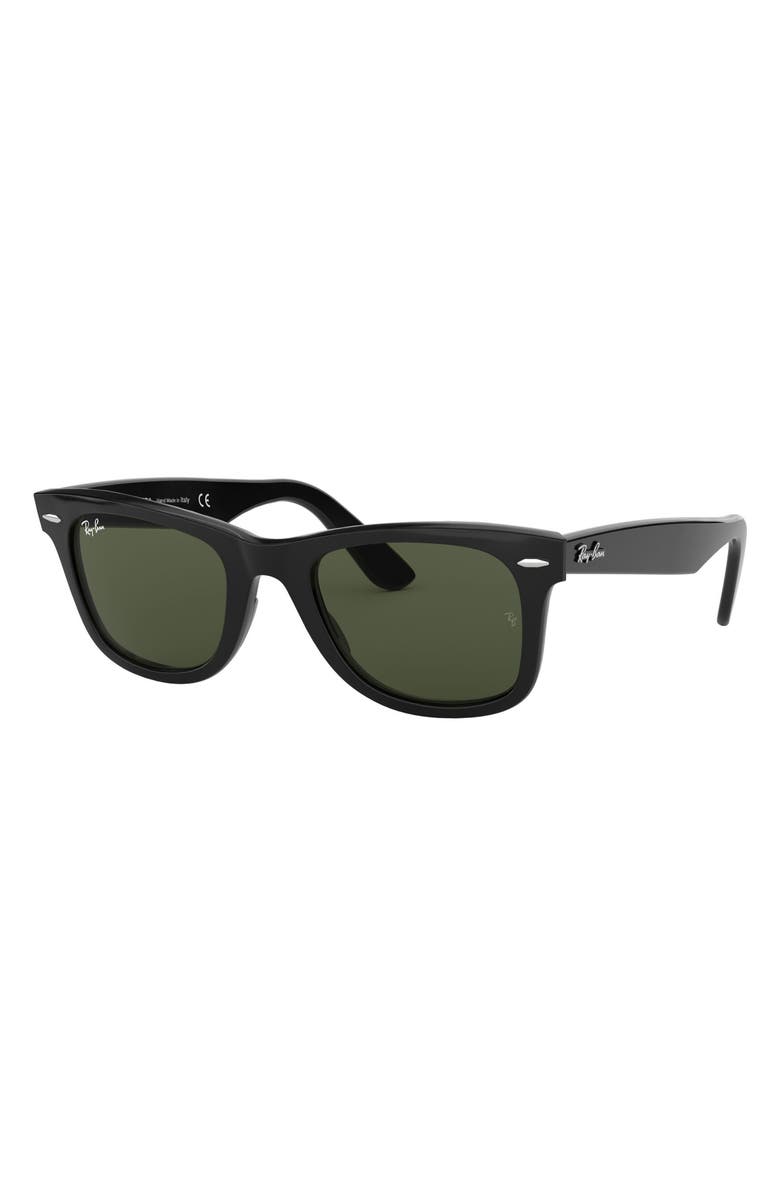 Ray-Ban 54mm Wayfarer Sunglasses, Alternate, color, Black