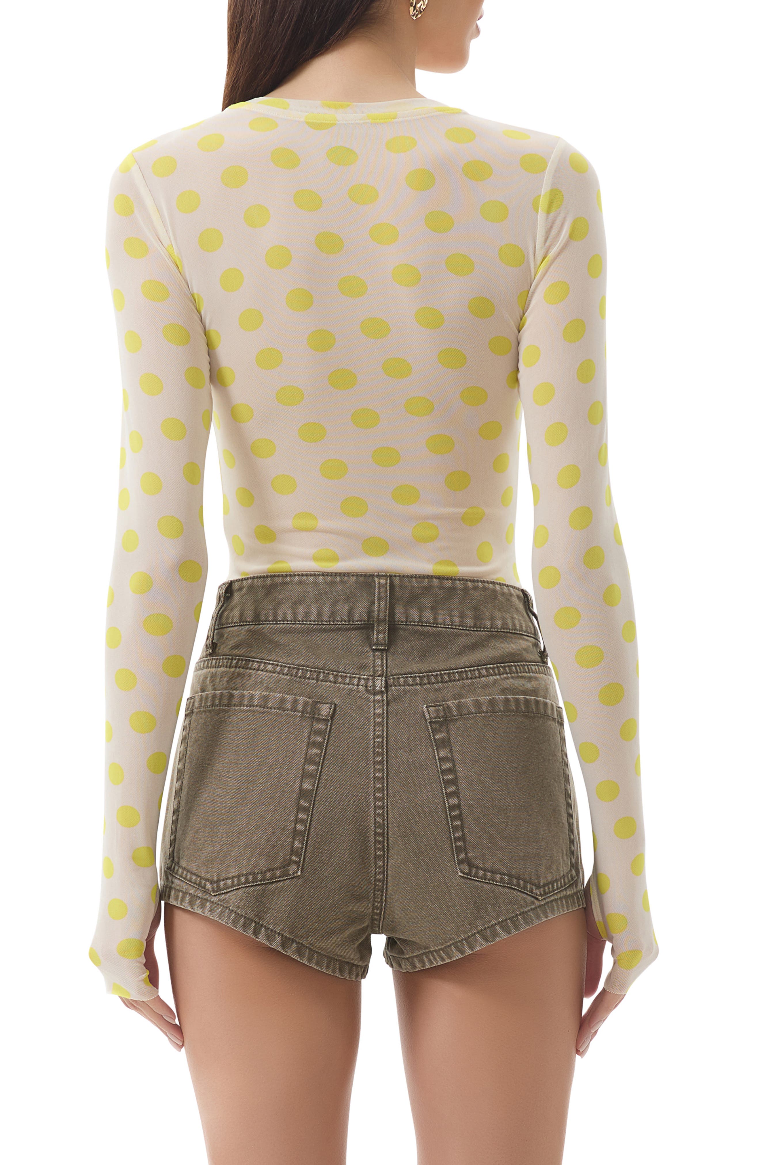 Kaylee Printed Long Sleeve Mesh Top - image 2