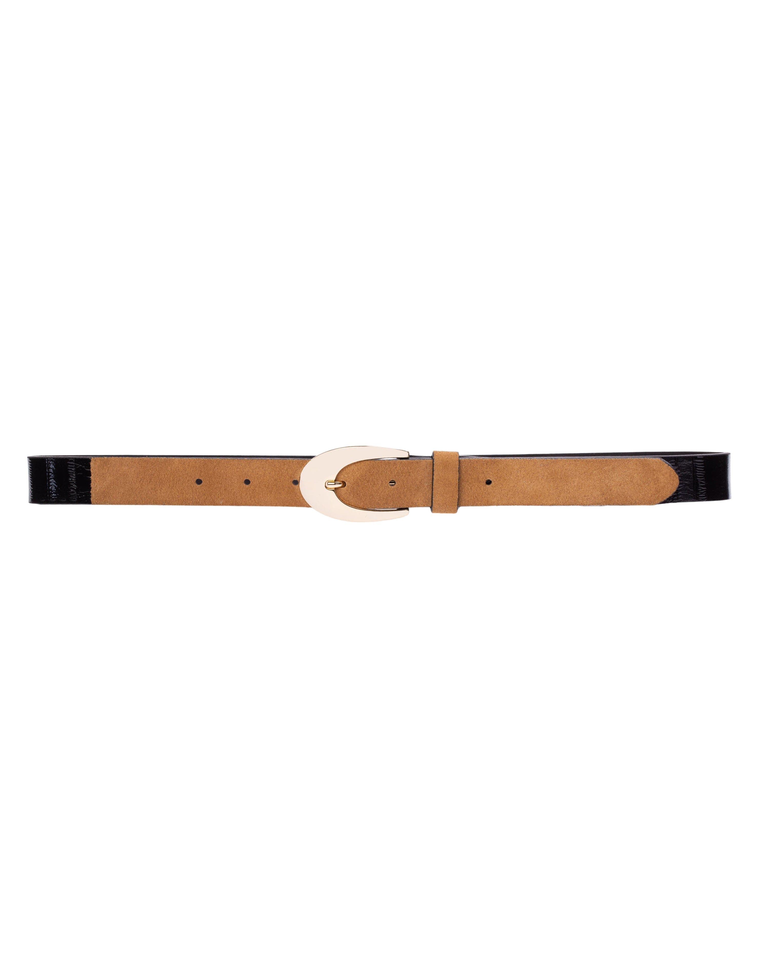 selected Latte Suede and Black