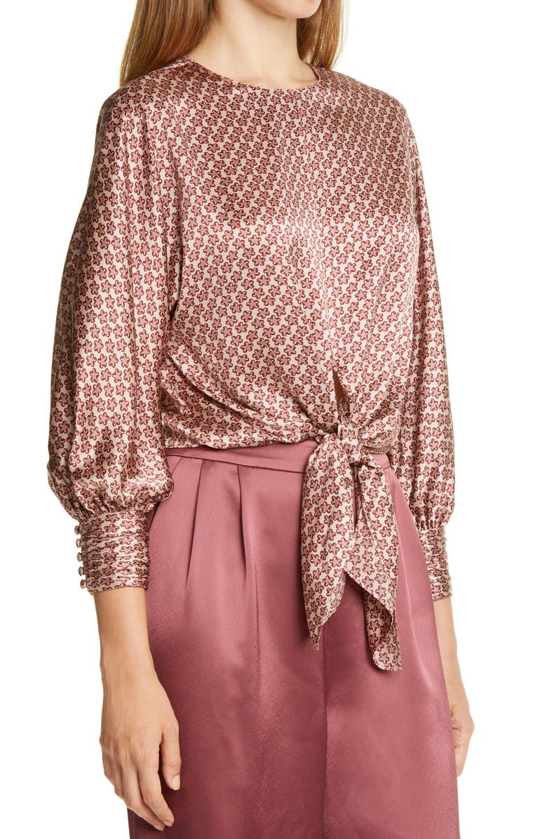 Cinq à Sept Lydia Silk Blouse, Alternate, color,