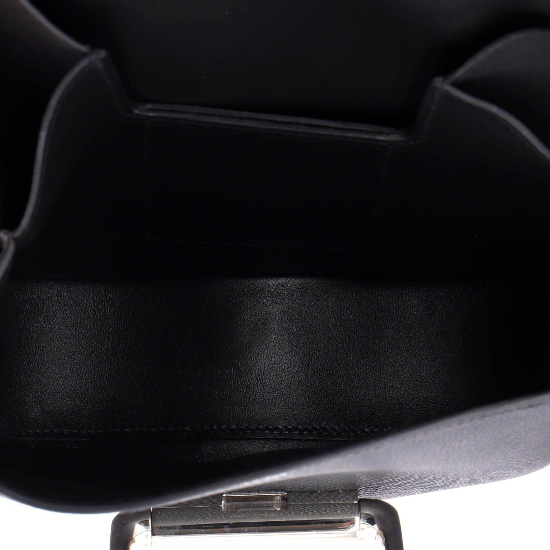 Pre-Owned Hermes Della Cavalleria Shoulder Bag Epsom Mini, Alternate, color, Noir