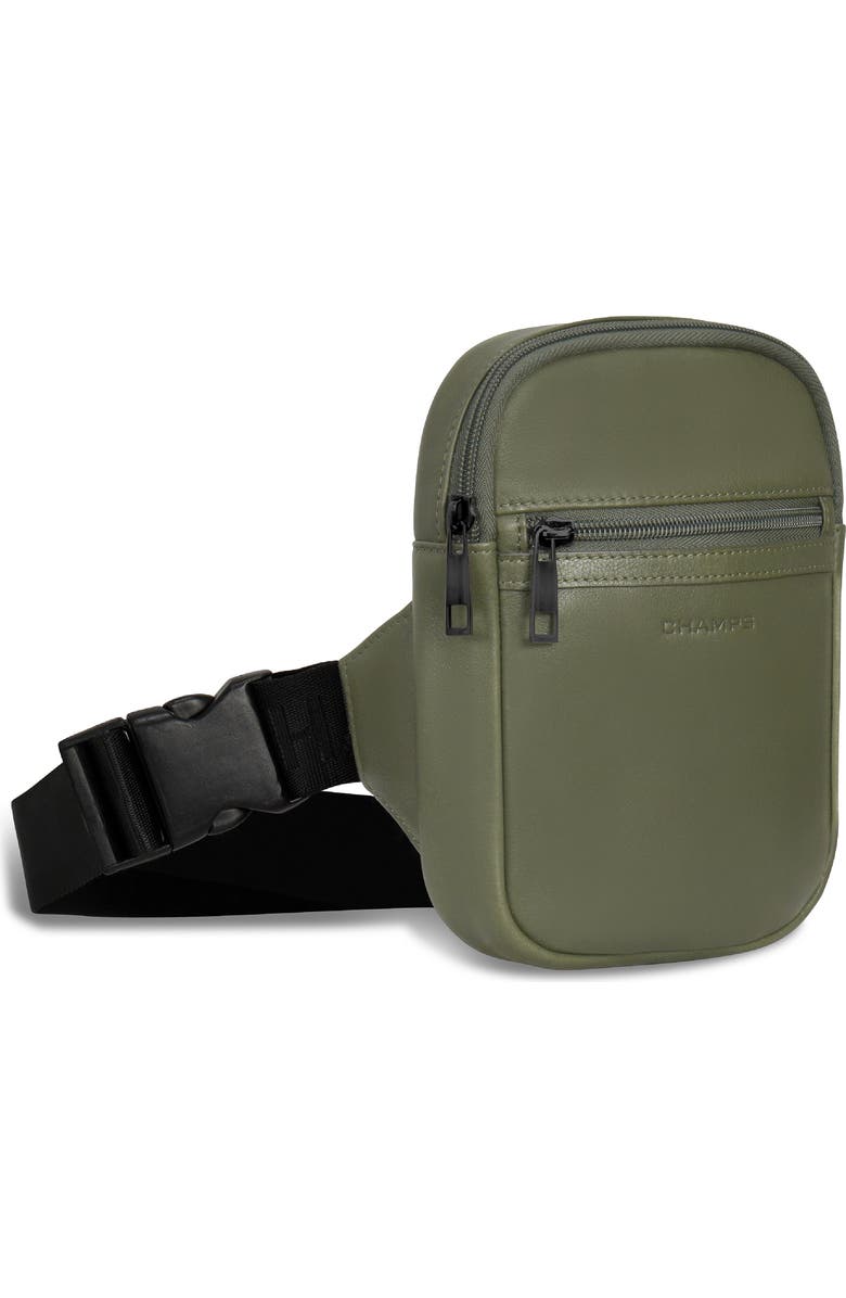 CHAMPS Onyx Leather Holster Sling Bag, Alternate, color, Khaki