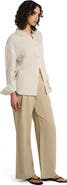 Onia Air Linen Pleated Trouser