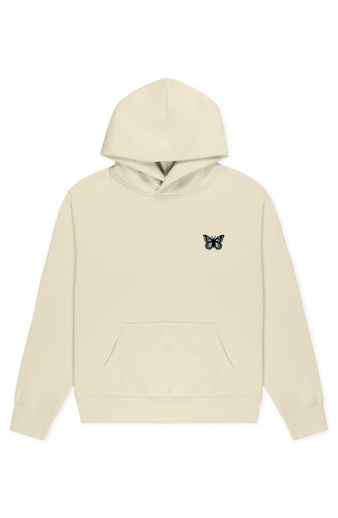 Butterfly Relaxed Midweight Fleece Pullover Hoodie