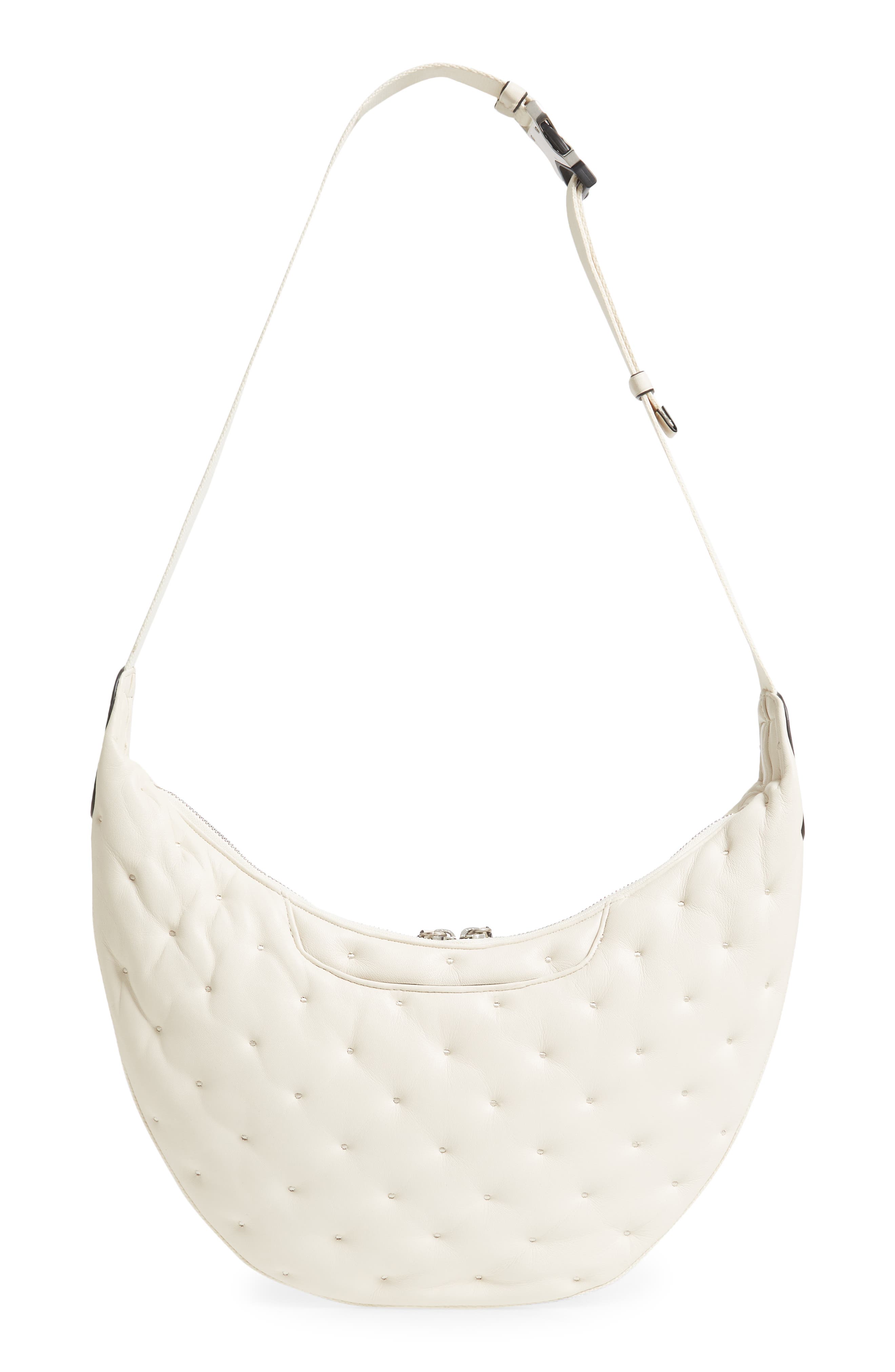 Riser Leather Crossbody Bag, Alternate, color, ANTIQUE WHITE