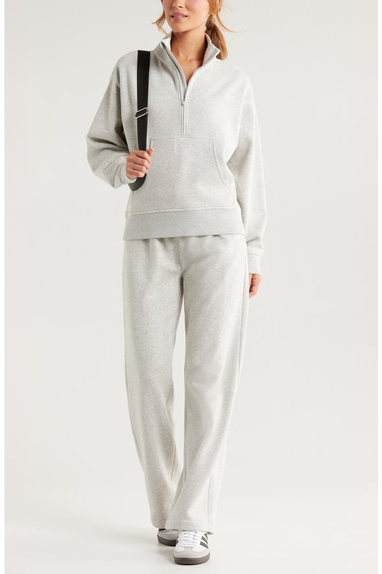 Cloud Fleece Straight Leg Sweatpants, Alternate, color, GREY LIGHT HEATHER