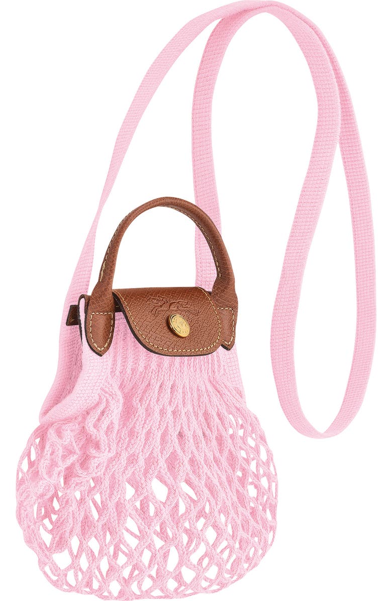 Longchamp Extra Small Le Pliage Filet Knit Crossbody Bag, Alternate, color,