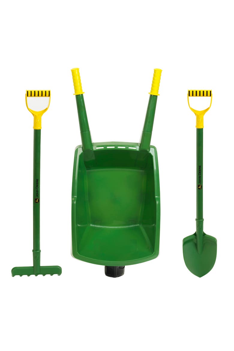 Wheelbarrow 3 Piece Set, Green & Yellow, Alternate, color, Multicolored