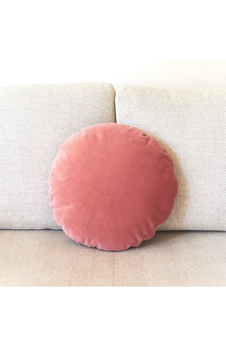 Pazar Studio The Small Circle in Velvet, Main, color, Pink