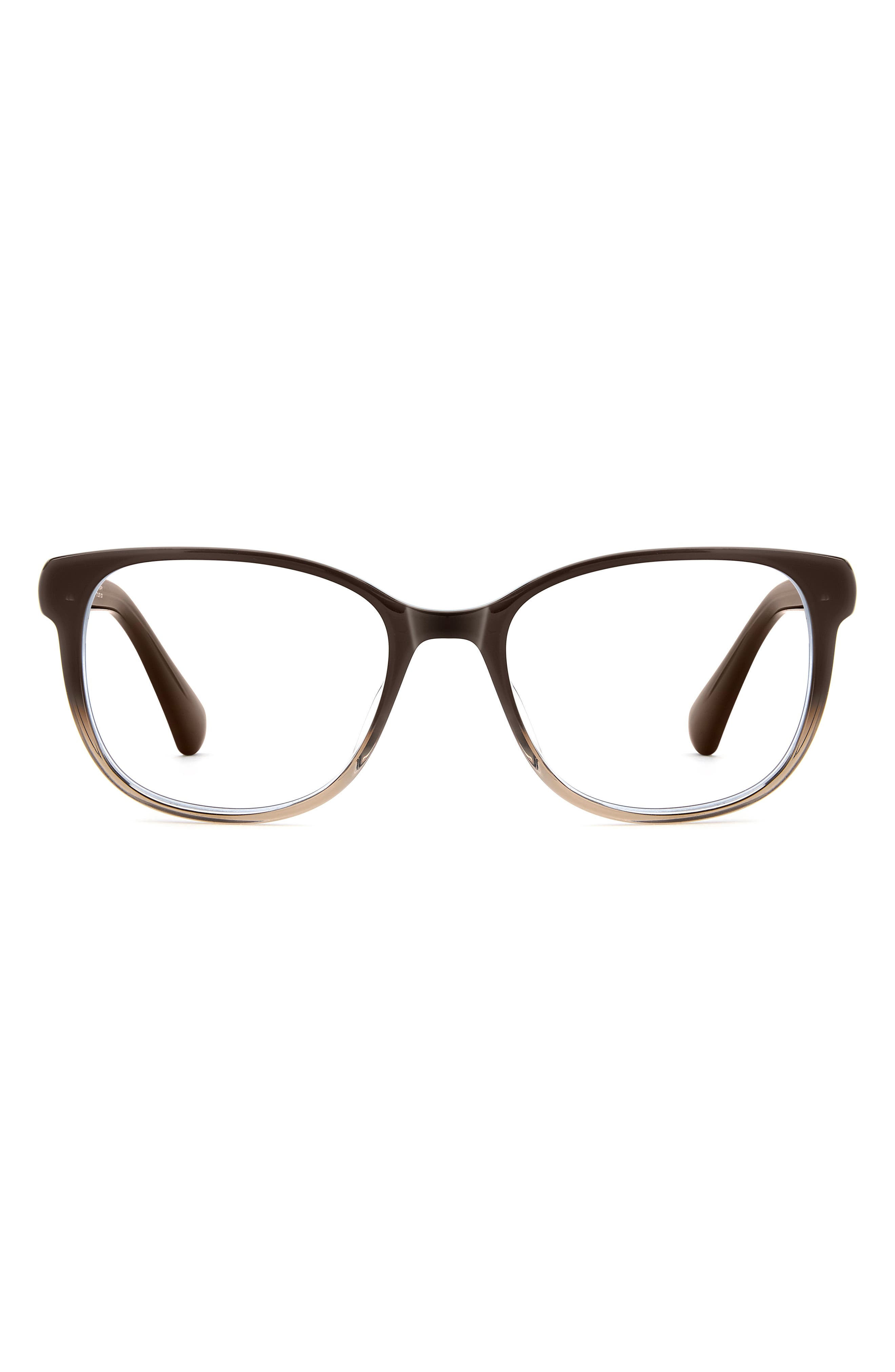 Kate Spade New York Lyssa 51mm Square Optical Glasses In Brown