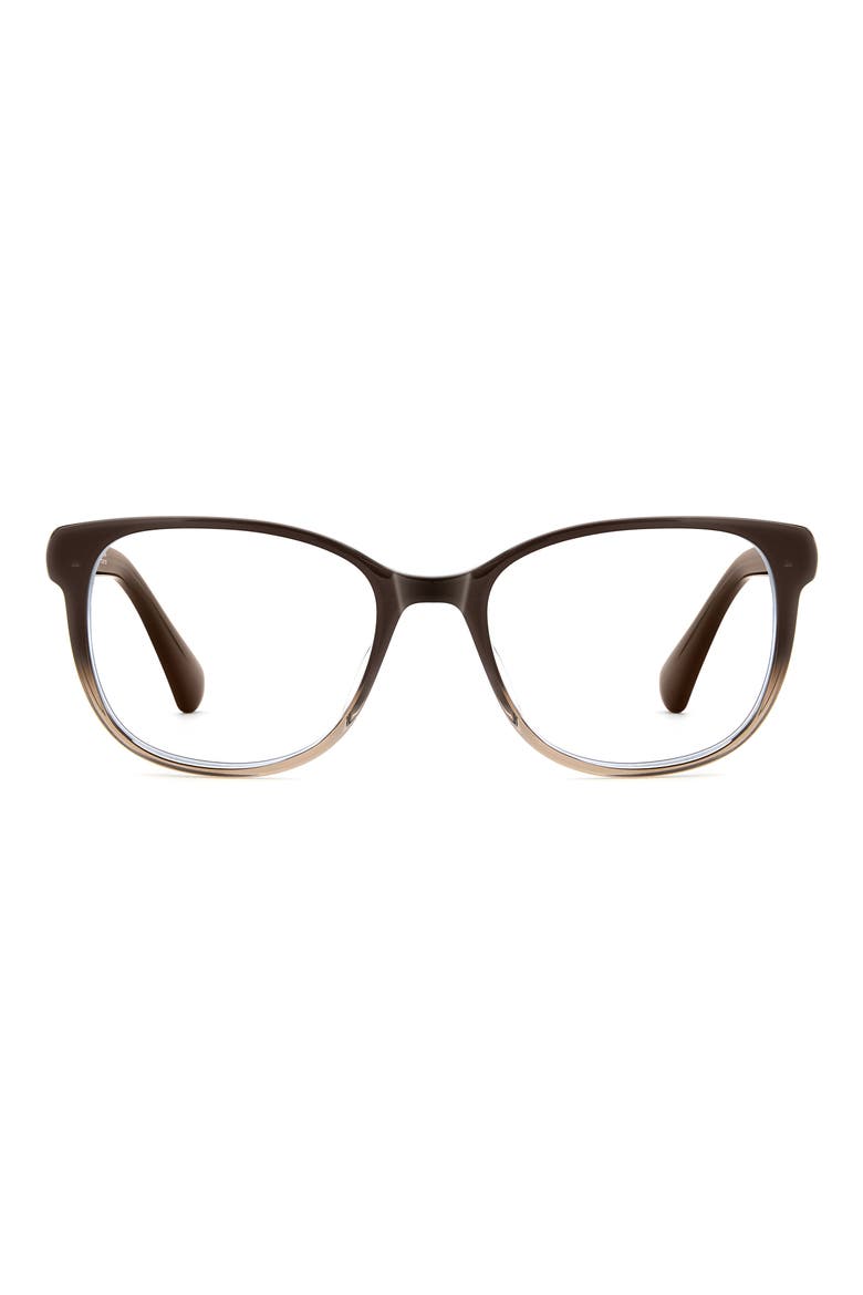 lyssa 51mm square optical glasses, Main, color, BROWN