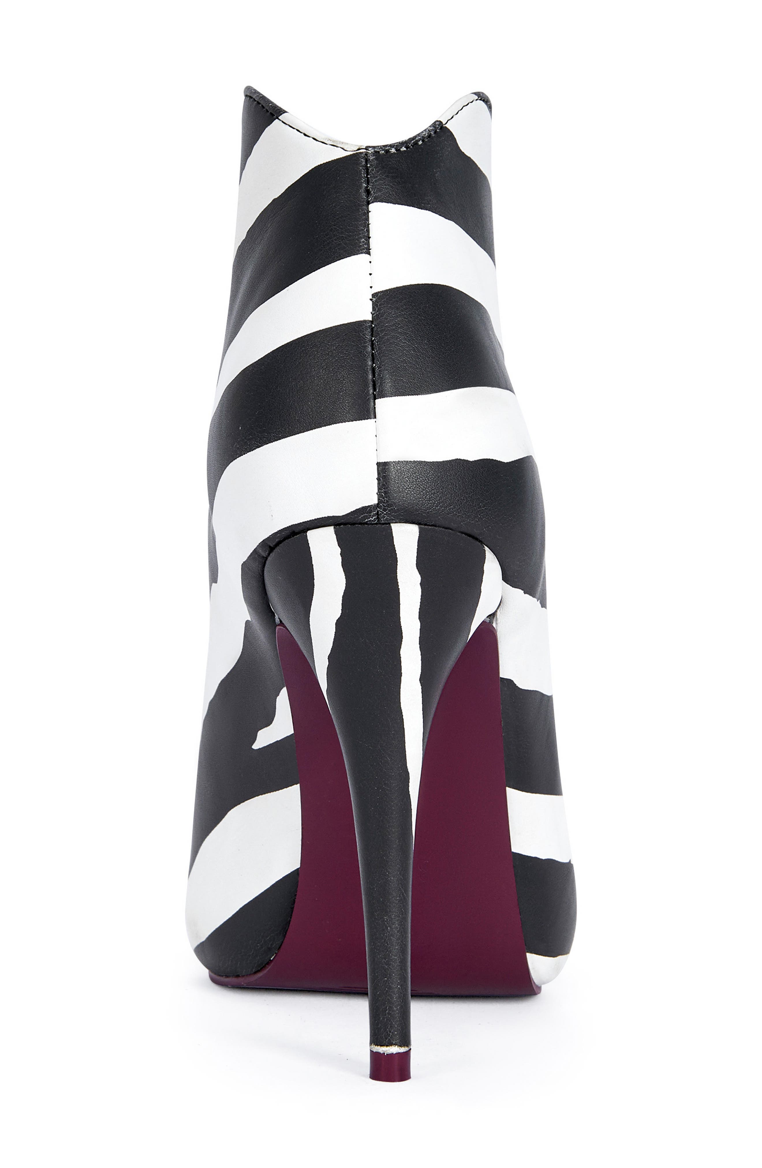 Marisole Open Toe Bootie, Alternate, color, WHITE BLACK