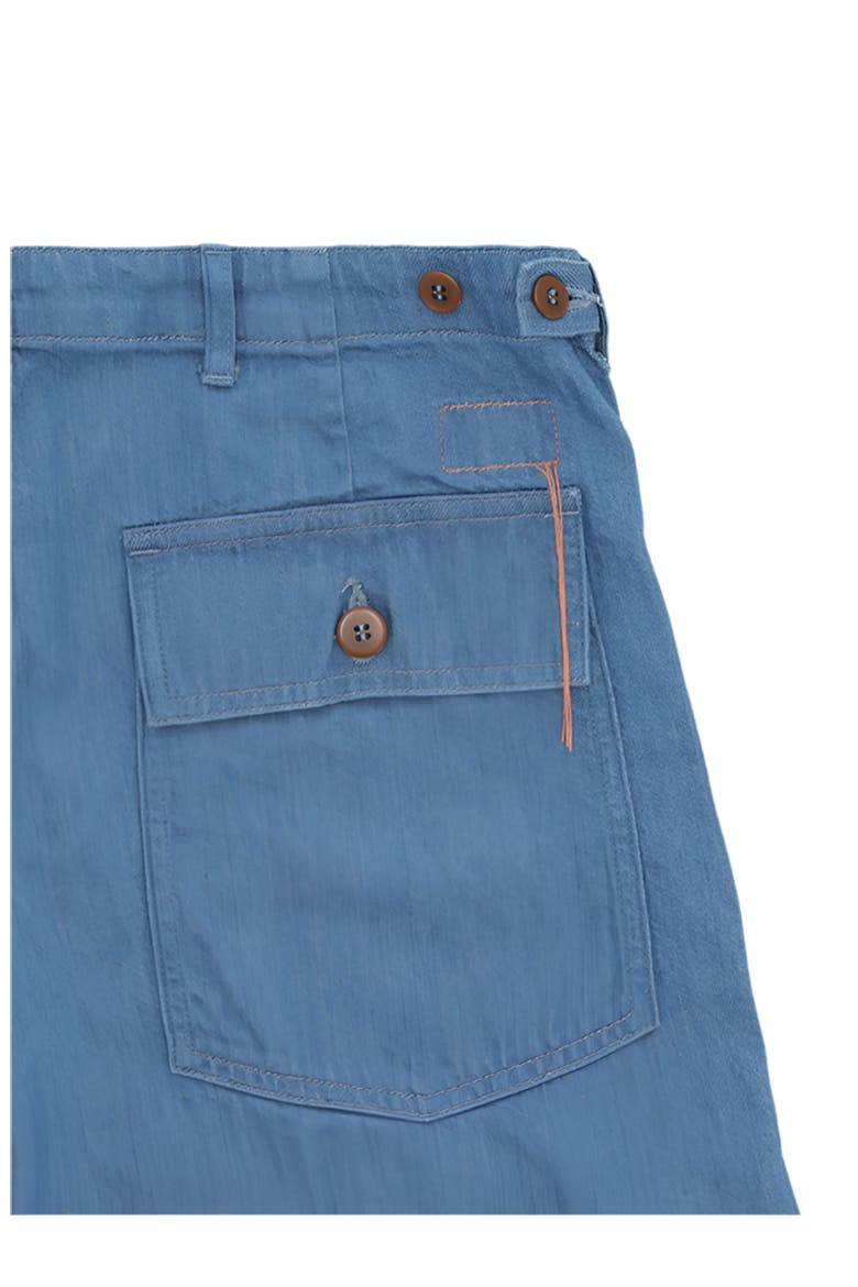 Japanese Denim Fatigue Trousers, Alternate, color, SKY