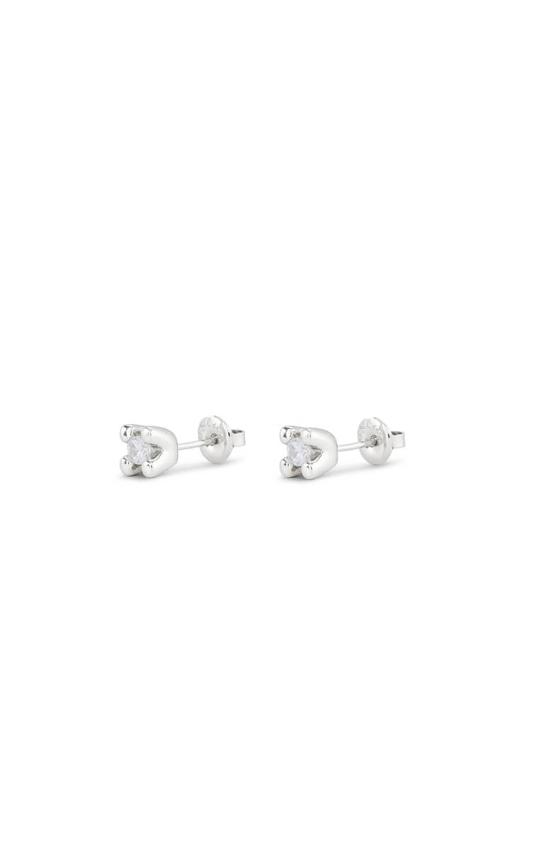 UNODE50 Zircon Stud Earrings, Alternate, color, Silver