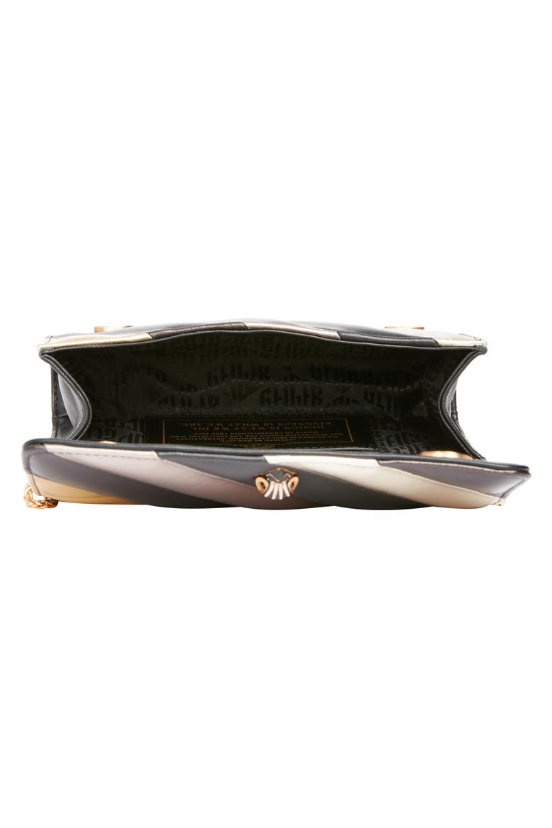 Mini Soho Metallic Leather Clutch (Nordstrom Exclusive), Alternate, color, OPEN GREY
