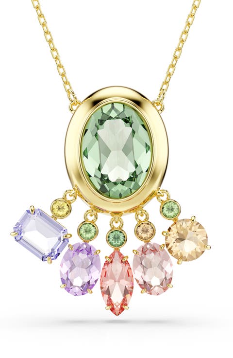 Gema Crystal Charm Pendant Necklace