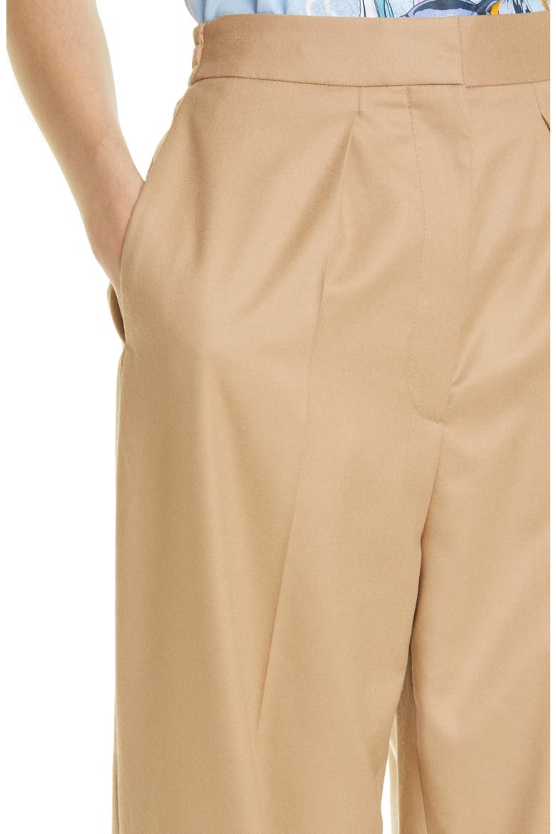 Nicole Pleated Wool Joggers, Alternate, color, LIGHT CAMEL