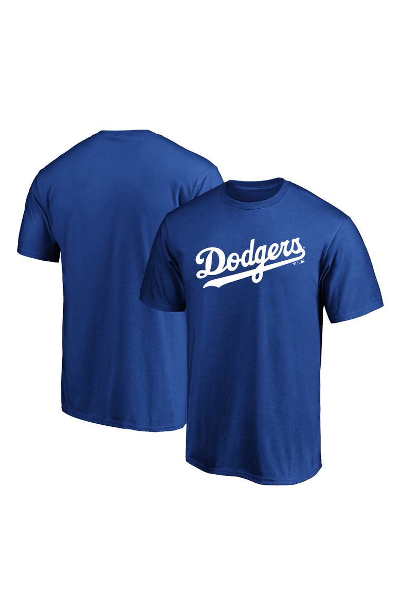 FANATICS Men's Fanatics Branded Royal Los Angeles Dodgers Official Wordmark T-Shirt, Alternate, color,
