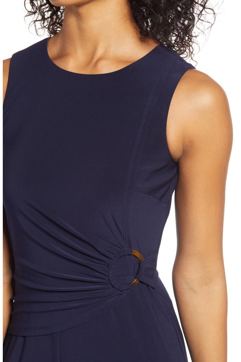 Sleeveless Ruched Waist Jumpsuit, Alternate, color, NAVY