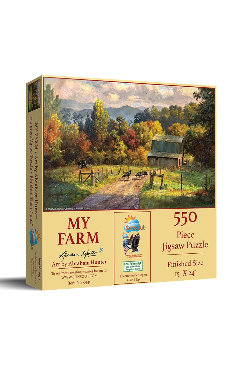 Sunsout My Farm 550 piece Jigsaw Puzzle for Adults, Main, color, Multicolor