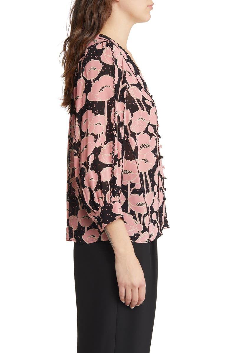 Ted Baker London Stephii V-Neck Blouse, Alternate, color, 