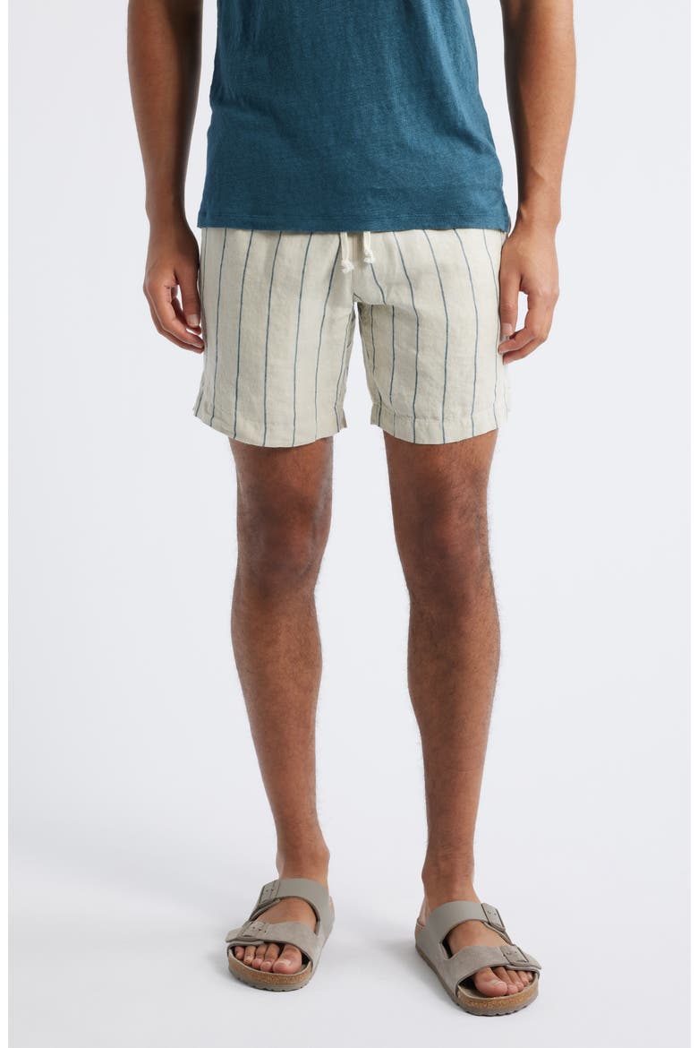 Bo Linen Drawstring Shorts, Main, color, RIO