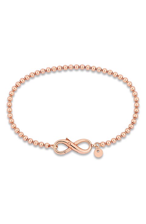 Infinity Symbol Bead Link Bracelet