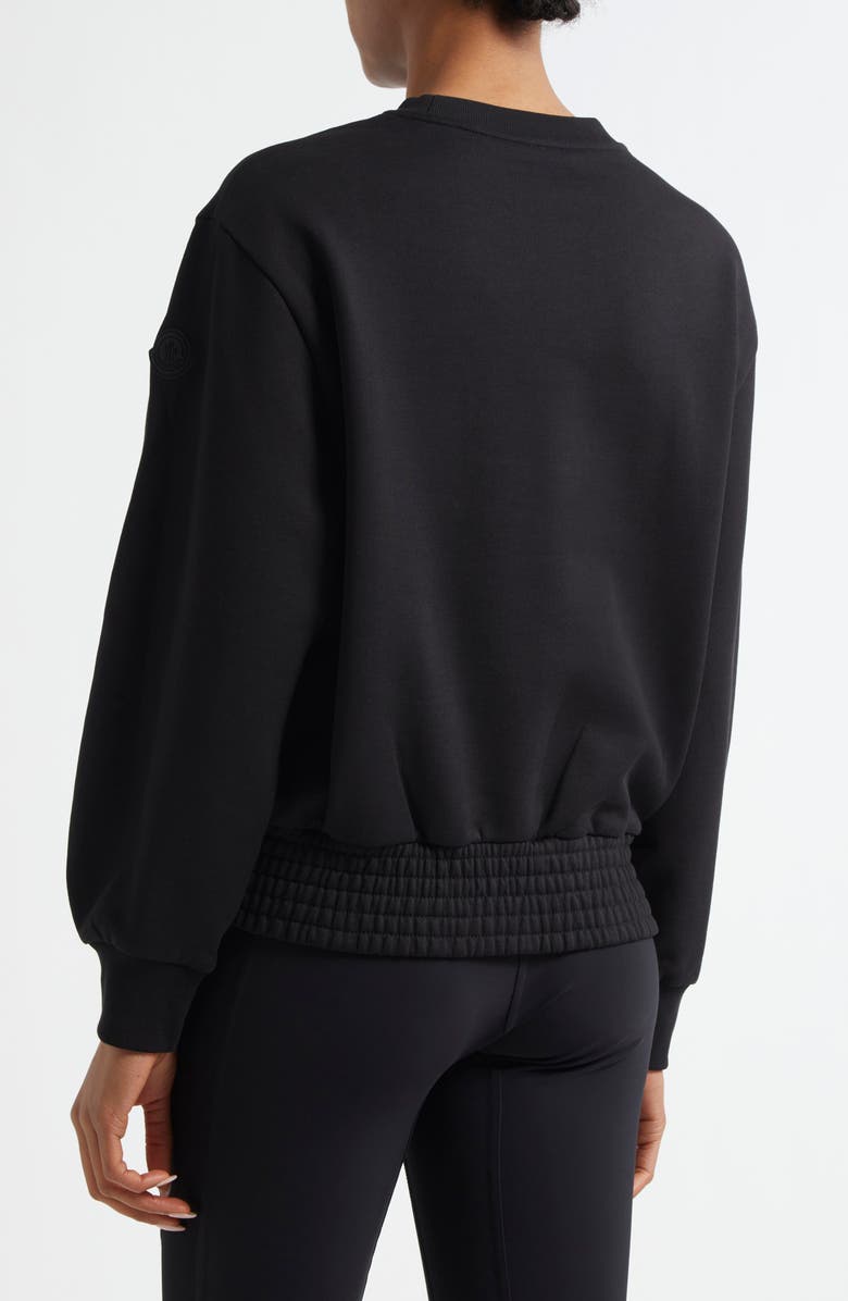 Moncler Logo Cotton Crewneck Sweatshirt, Alternate, color, 