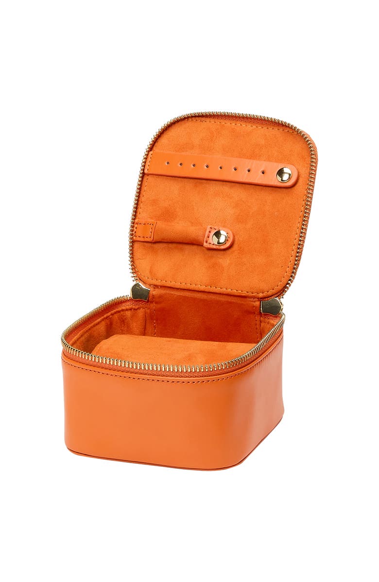 WOLF Maria Zip Jewelry Cube, Alternate, color, Tangerine