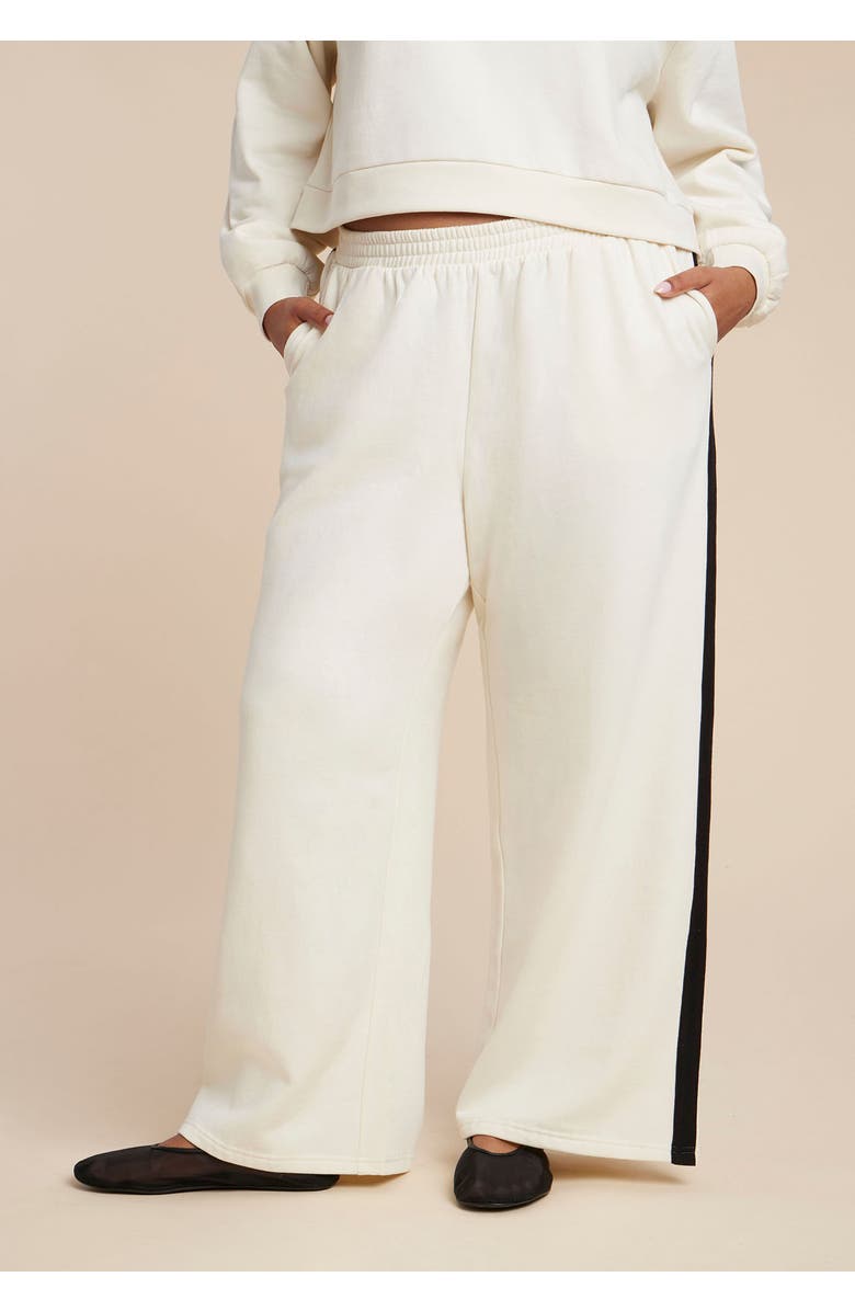 ELOQUII Elements Stripe Detail Sweatpant, Alternate, color,