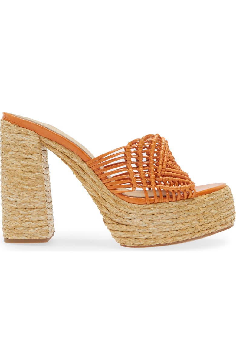 Paloma Barcelo Susana Platform Slide Sandal, Alternate, color, Orange