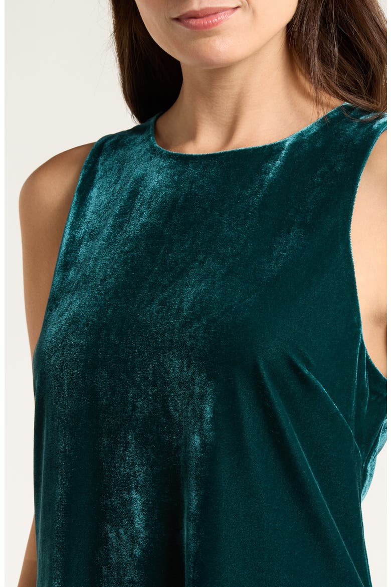 Jasmina Velvet Shift Dress, Alternate, color, DEEP TEAL
